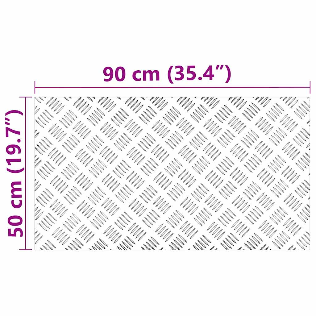 Šachmatiniai lakštai 2 pcs Sidabro 90 x 50 cm Aliuminis