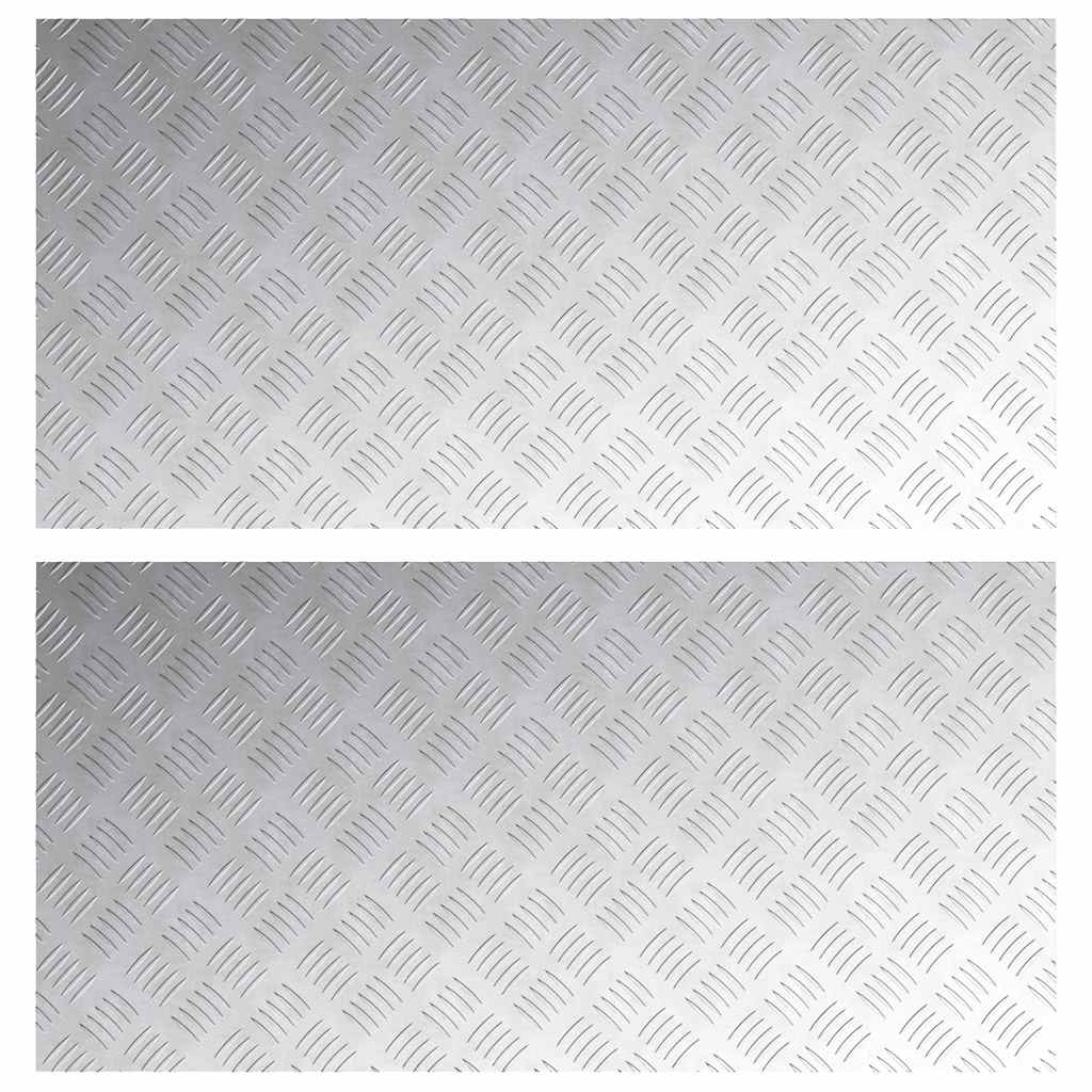Šachmatiniai lakštai 2 pcs Sidabro 100 x 50 cm Aliuminis