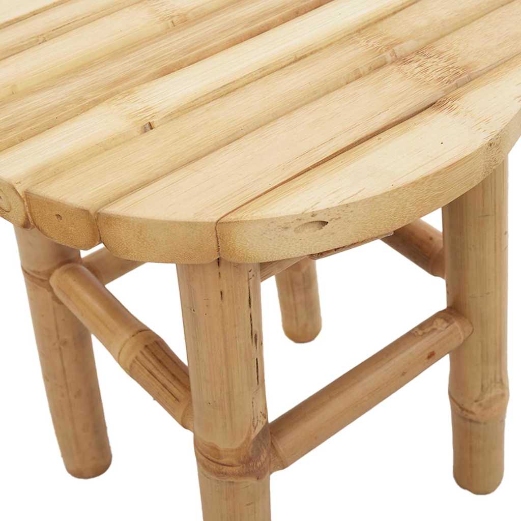 Žemas Suolo Padas Apvalus Ø30x36 cm Iš Bambuko