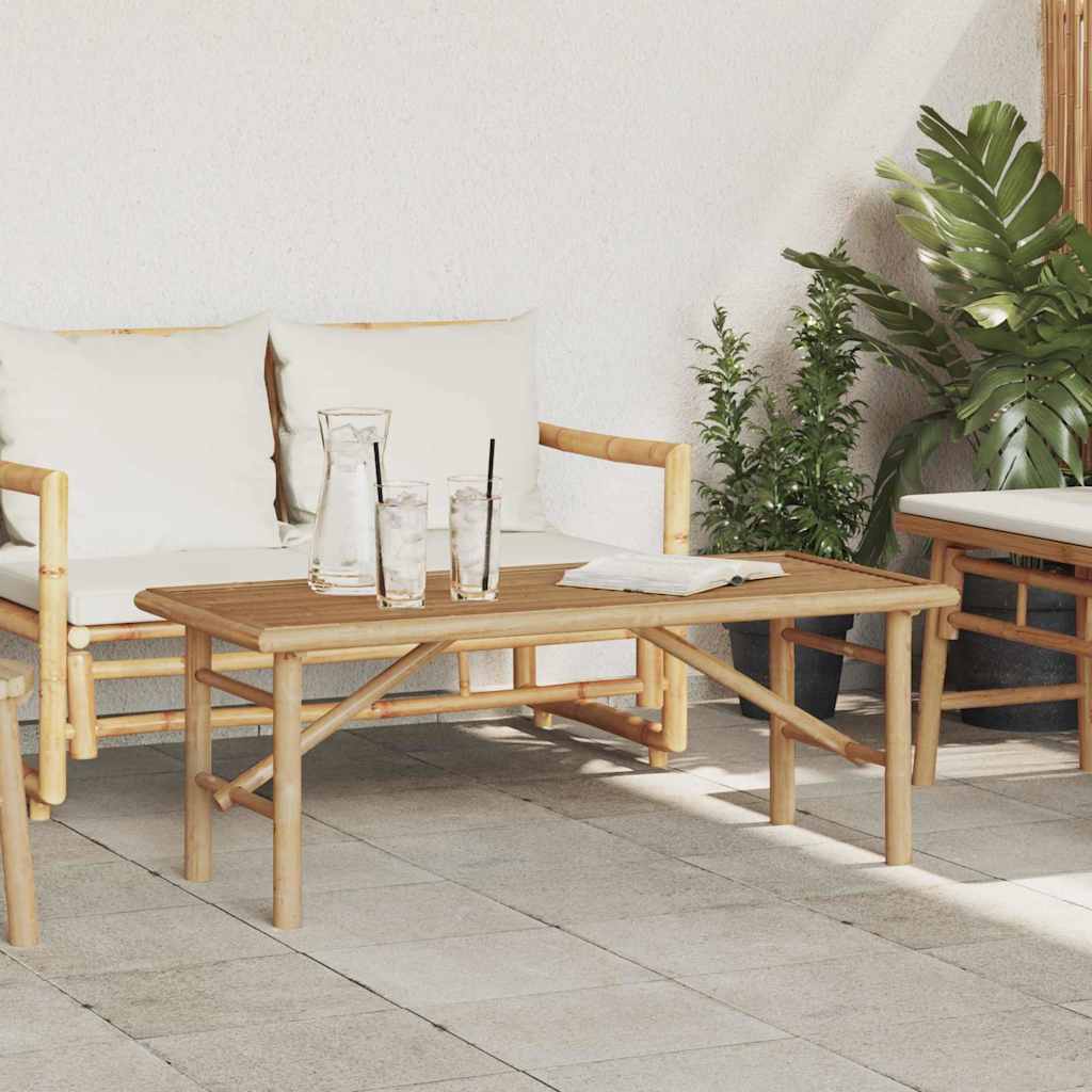 Coffee Table Brown 110 x 50 x 43 cm Bamboo