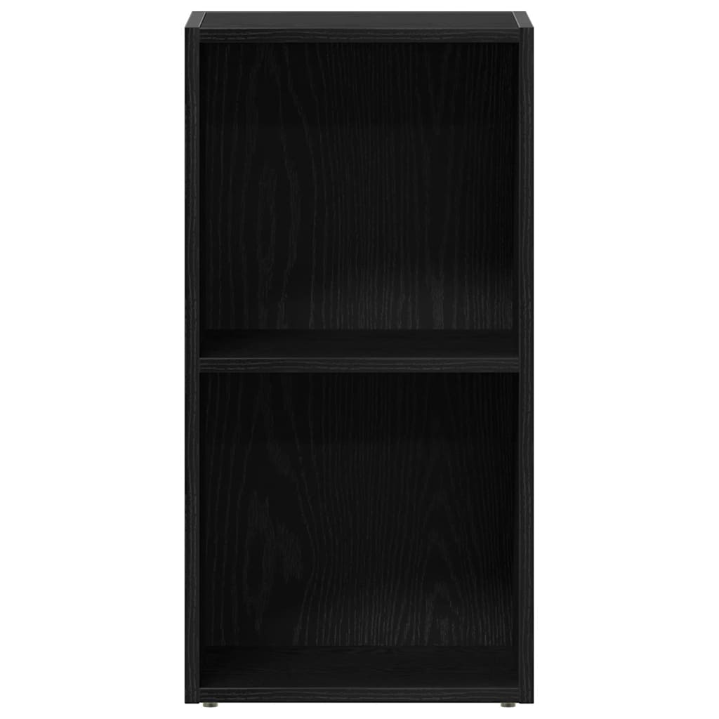 LP laikymo dėžė juodas ąžuolas 71x34x36 cm inžinerinė mediena