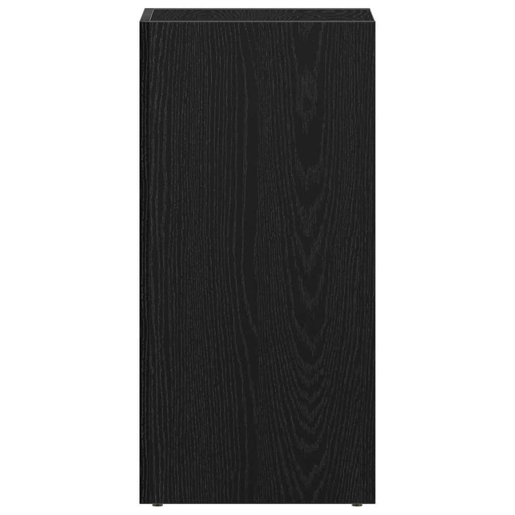 LP laikymo dėžė juodas ąžuolas 71x34x36 cm inžinerinė mediena