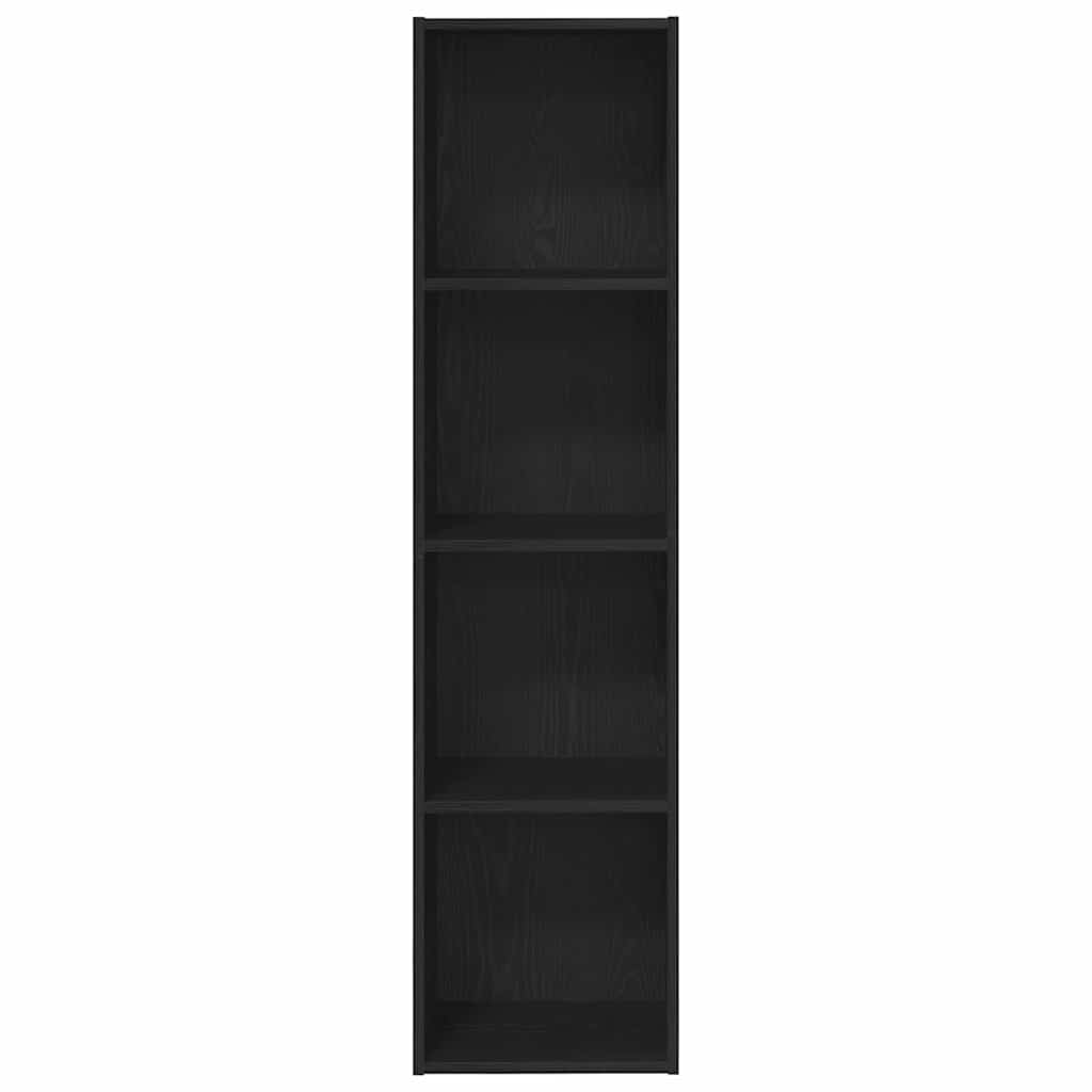Grāmatu plaukts melns ozols 143 x 30 x 36 cm Apstrādāta koksne