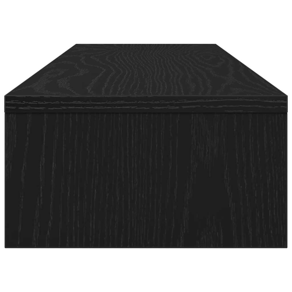 Monitoriaus stovas, juodo ąžuolo spalvos, 100x24x13 cm, inžinerinė mediena