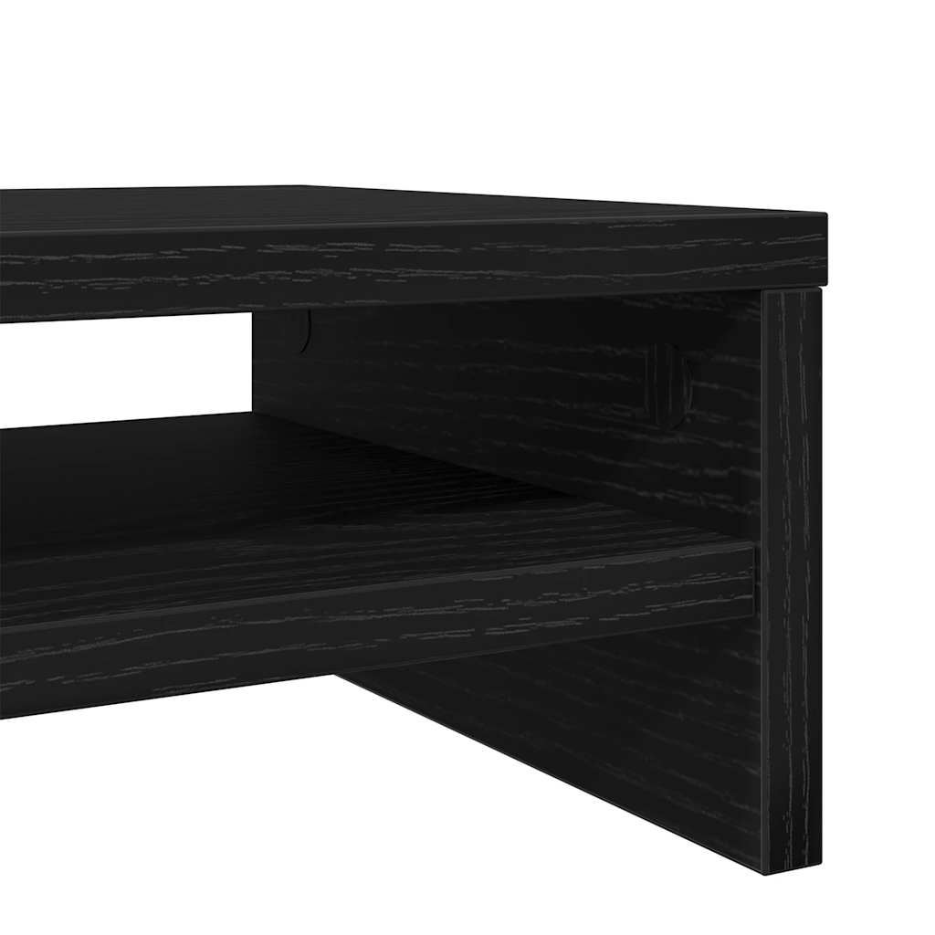 Monitoriaus stovas, juodo ąžuolo spalvos, 100x24x13 cm, inžinerinė mediena