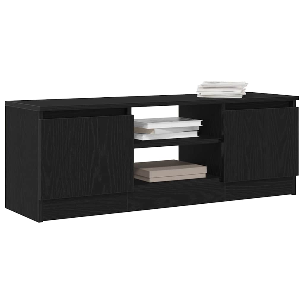 TV spintelė, juodo ąžuolo spalvos, 102x30x36 cm, inžinerinė mediena