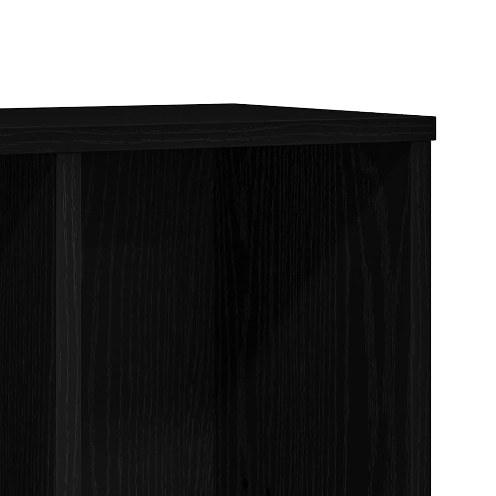 Knygų lentyna, juodo ąžuolo spalvos, 50x25x104 cm, inžinerinė mediena