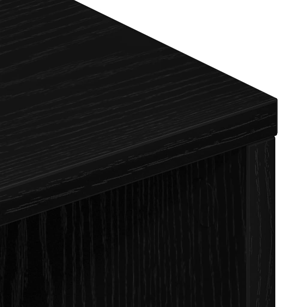TV spintelė, juodo ąžuolo spalvos, 120x34x37 cm, inžinerinė mediena