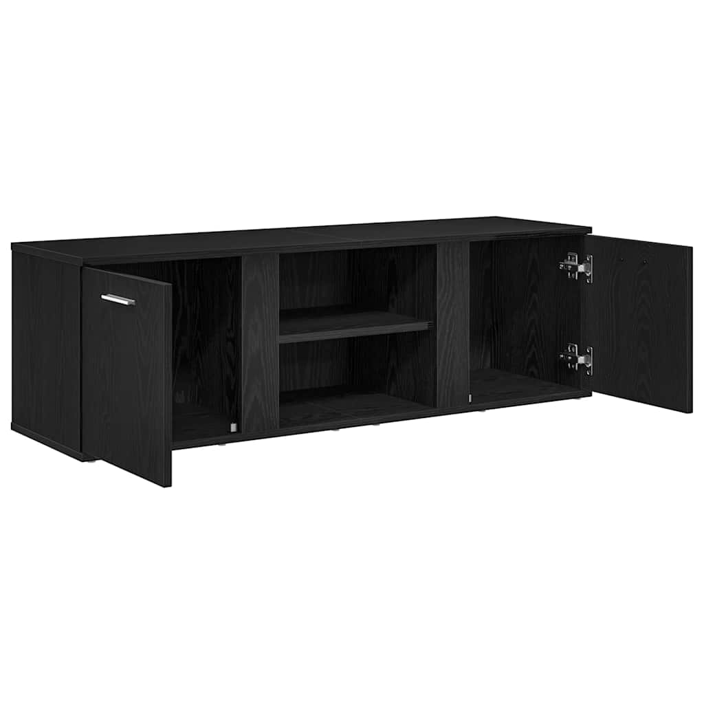 TV spintelė, juodo ąžuolo spalvos, 120x34x37 cm, inžinerinė mediena