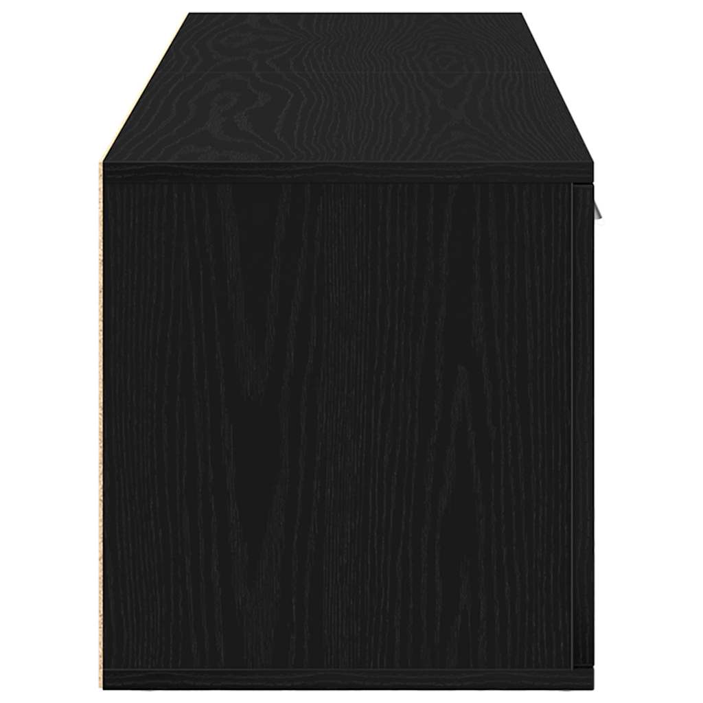 TV spintelė, juodo ąžuolo spalvos, 120x34x37 cm, inžinerinė mediena