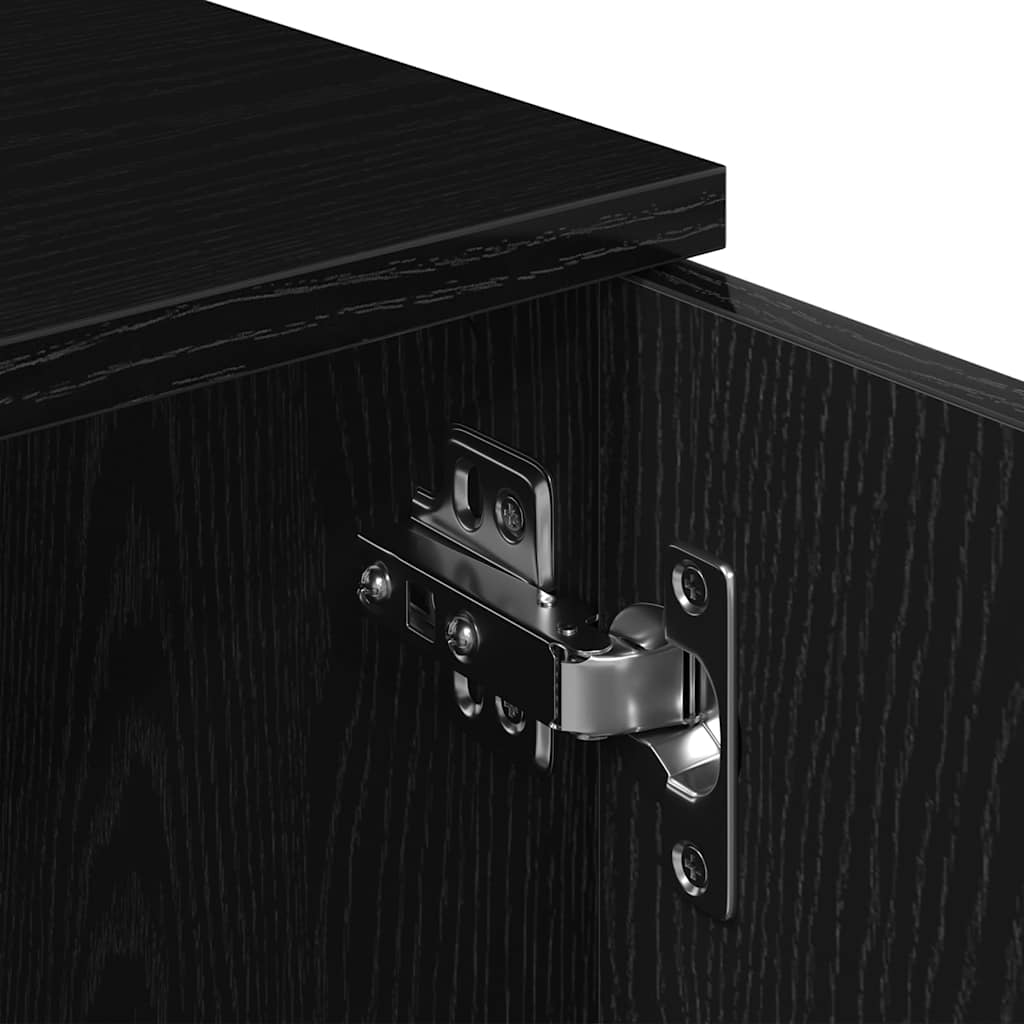 TV spintelė, juodo ąžuolo spalvos, 120x34x37 cm, inžinerinė mediena