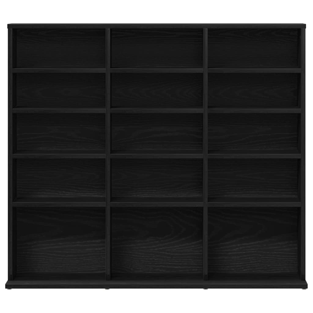 CD spintelė, juodo ąžuolo spalvos, 100x23x89,5 cm, inžinerinė mediena