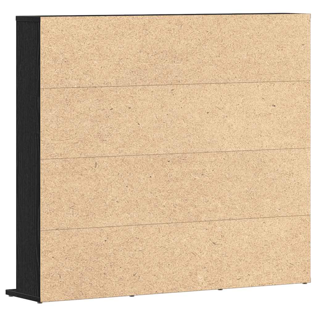 CD spintelė, juodo ąžuolo spalvos, 100x23x89,5 cm, inžinerinė mediena