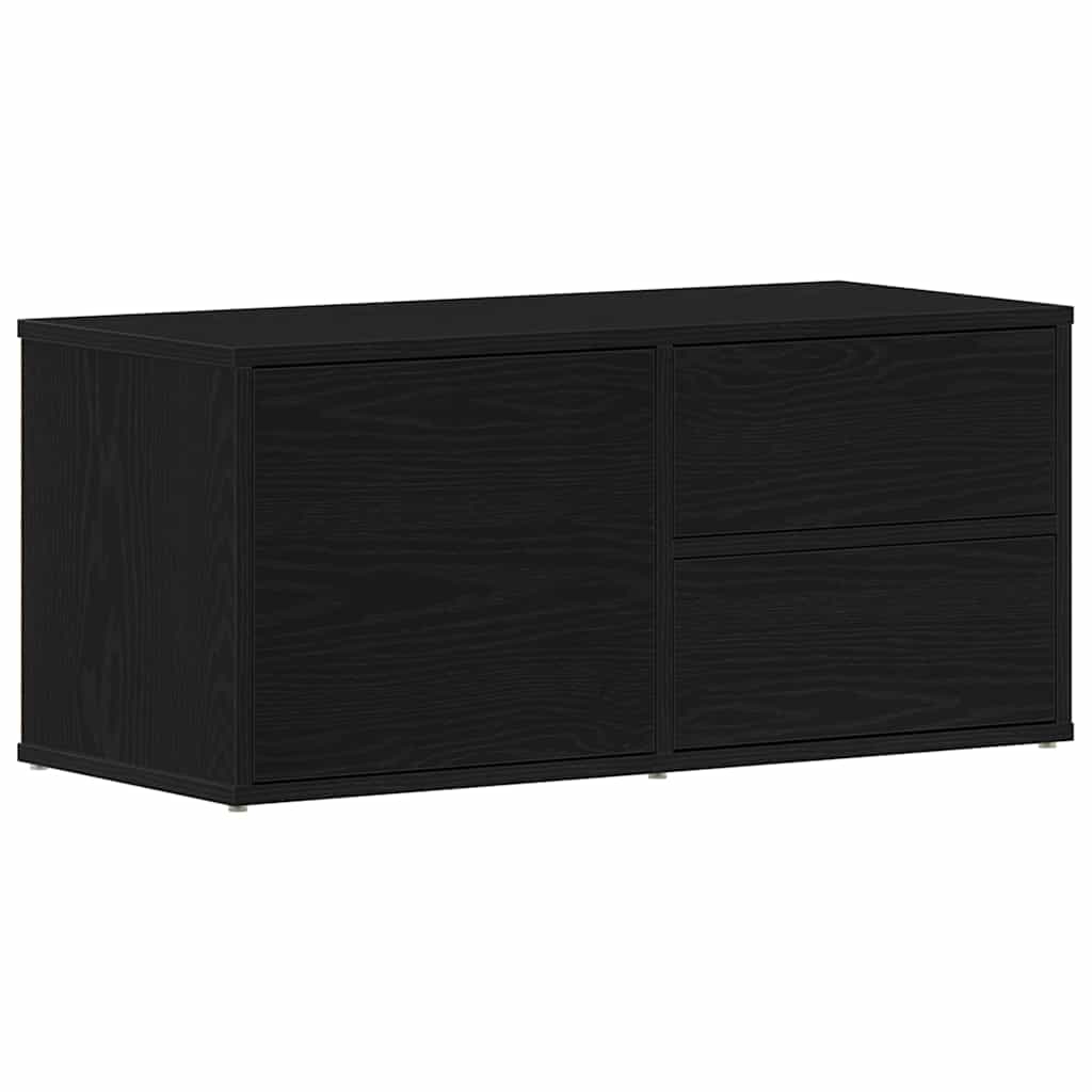 TV Cabinet Black Oak 80 x 34 x 36 cm