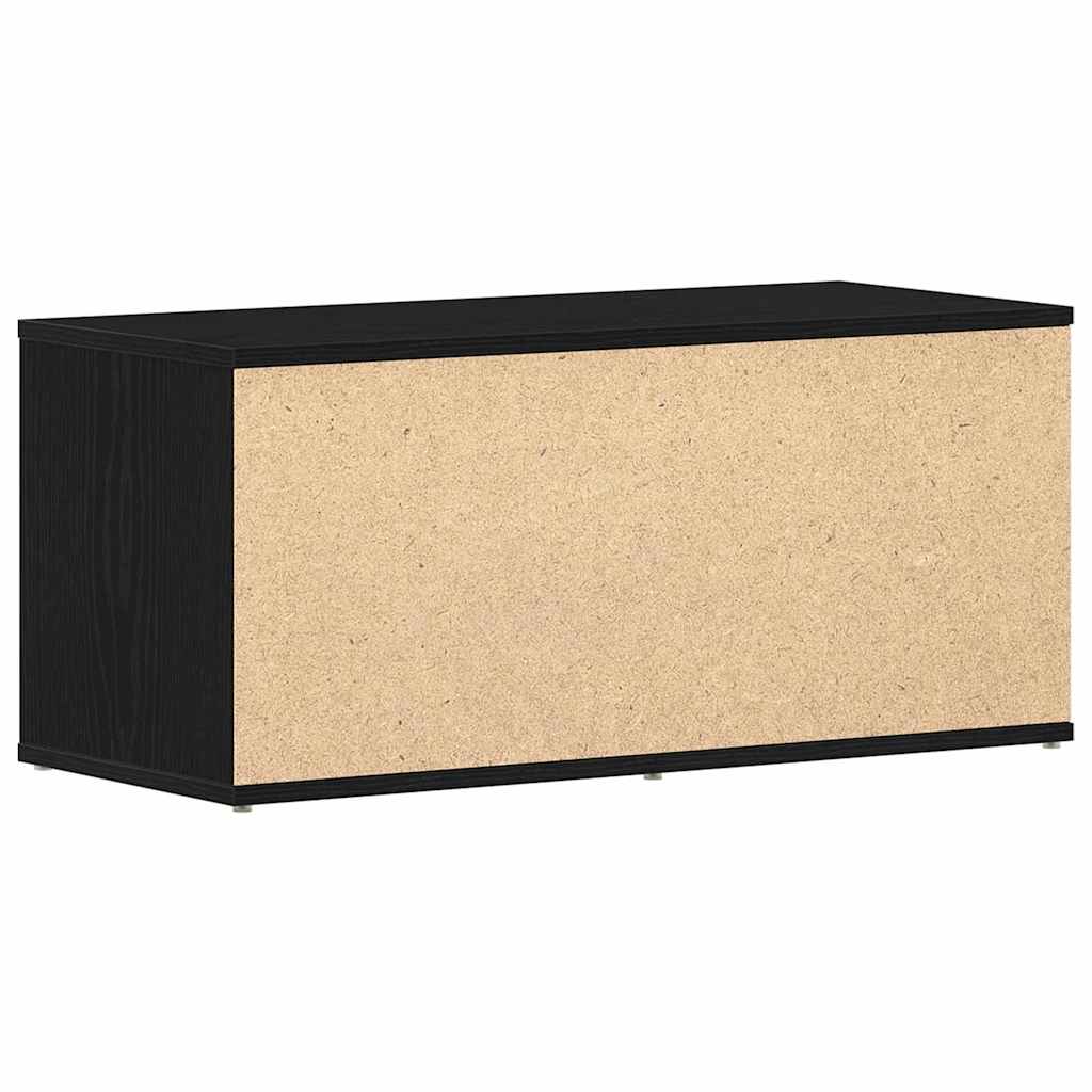 TV Cabinet Black Oak 80 x 34 x 36 cm