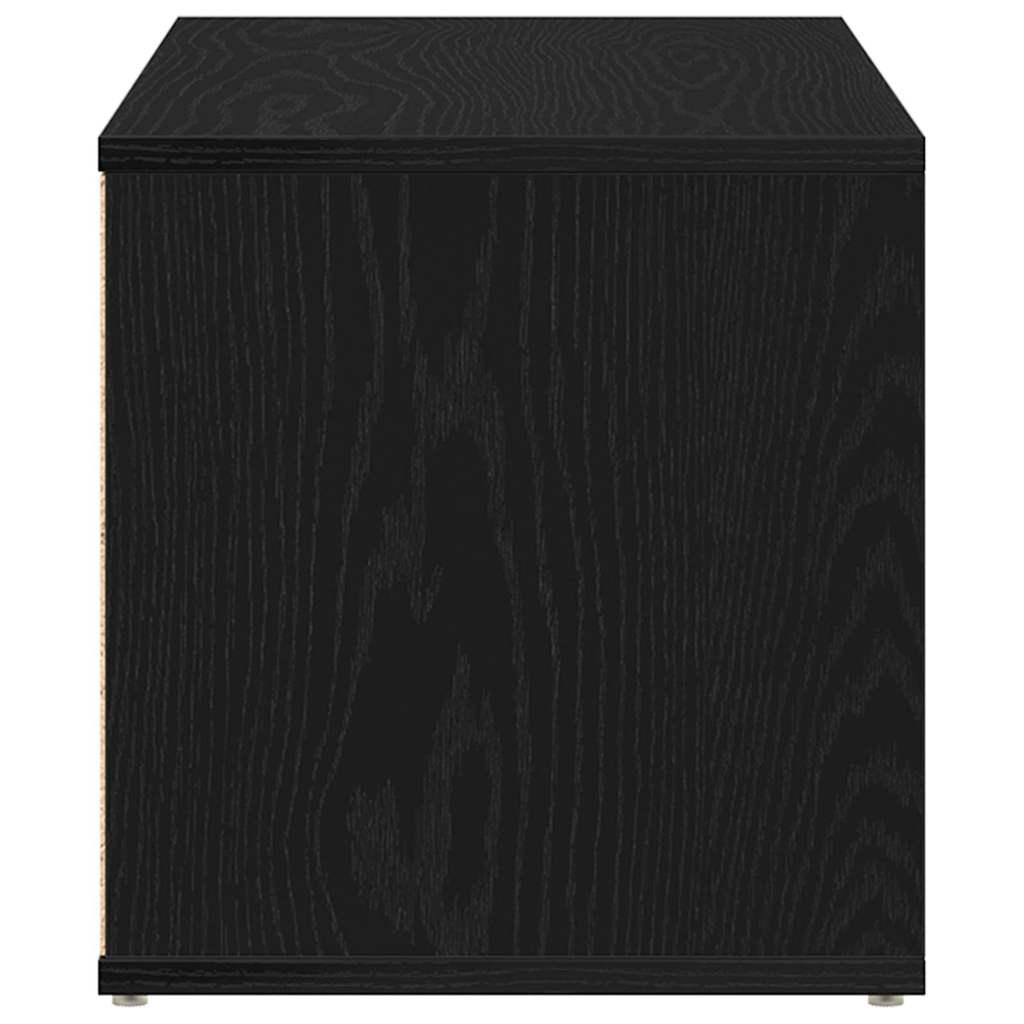TV Cabinet Black Oak 80 x 34 x 36 cm