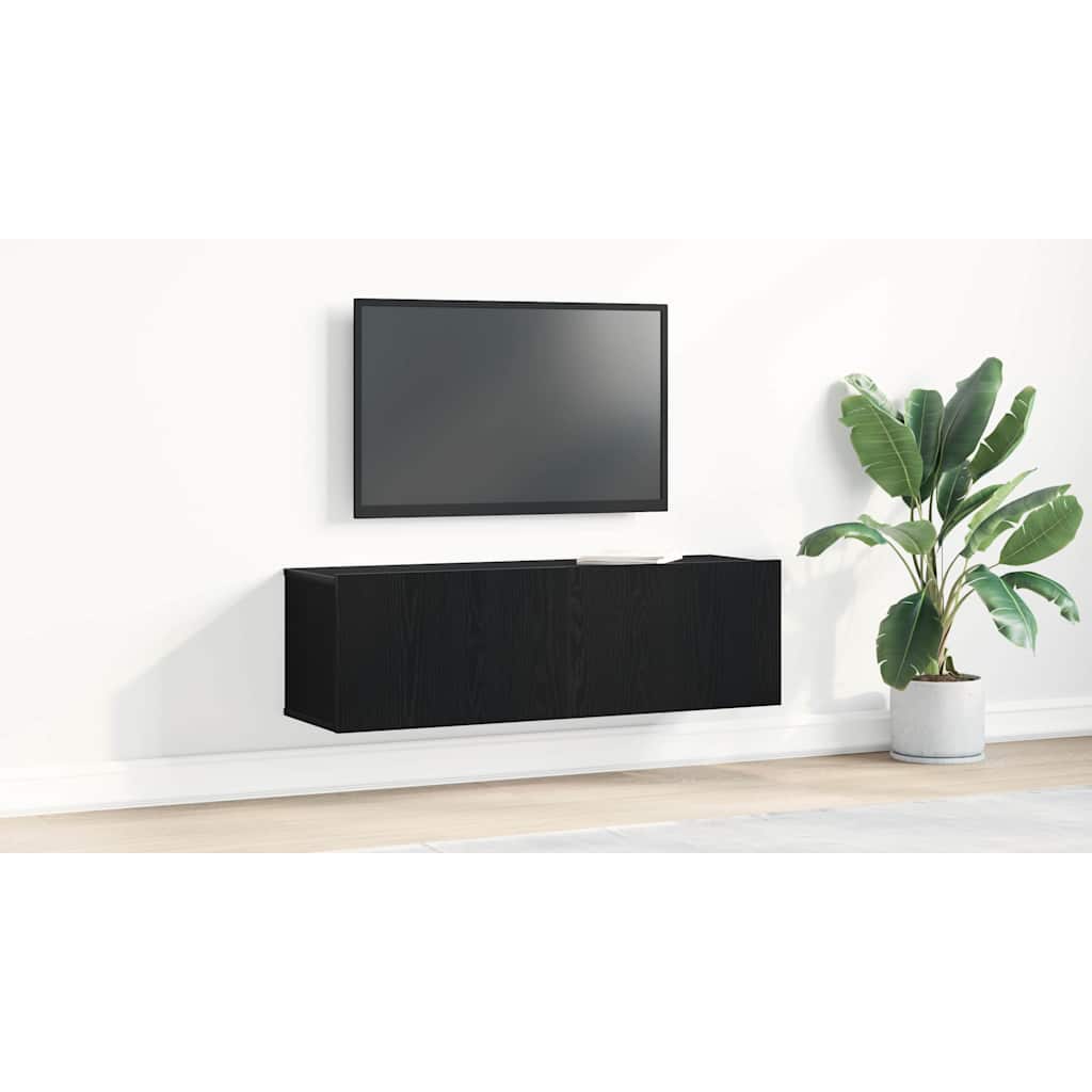 TV skapītis Melns ozols 100 x 30 x 30 cm
