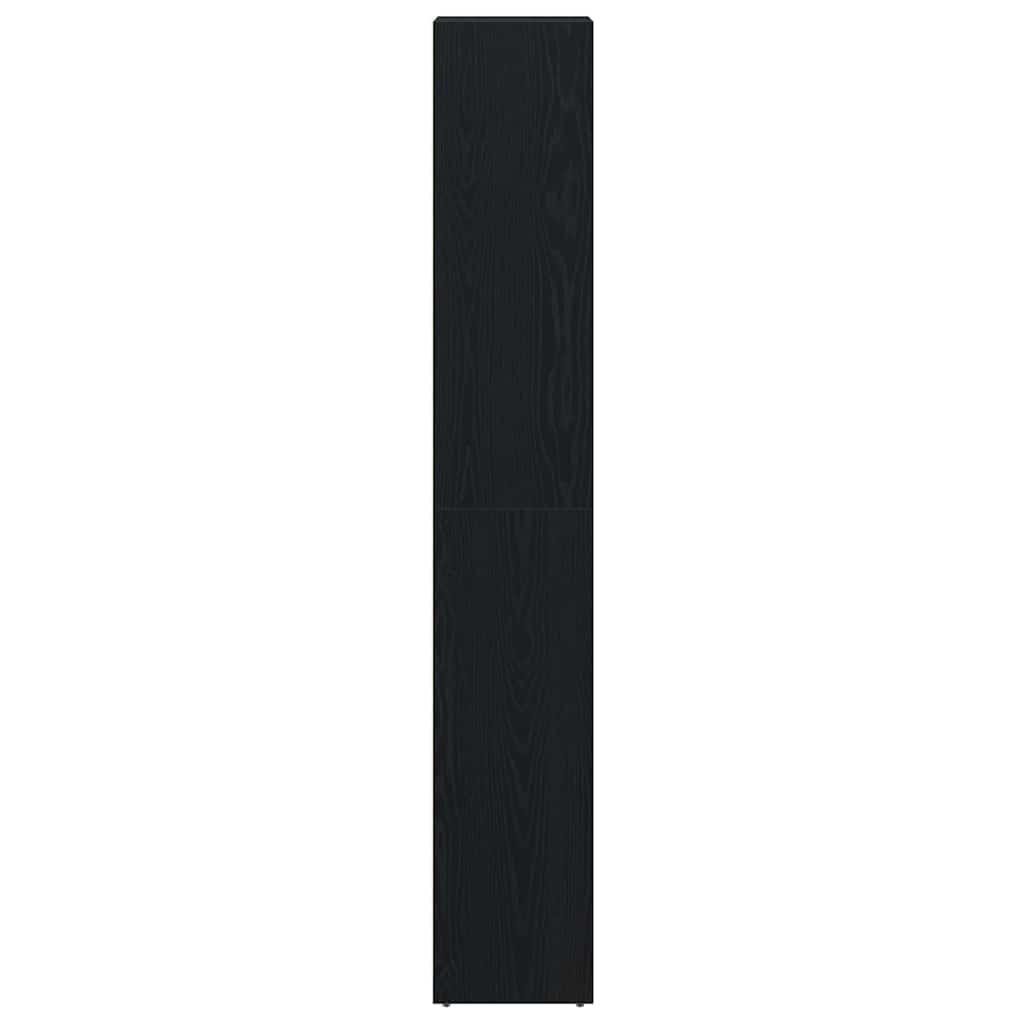 Bathroom Storage Cabinet Black Oak 30 x 30 x 183.5 cm