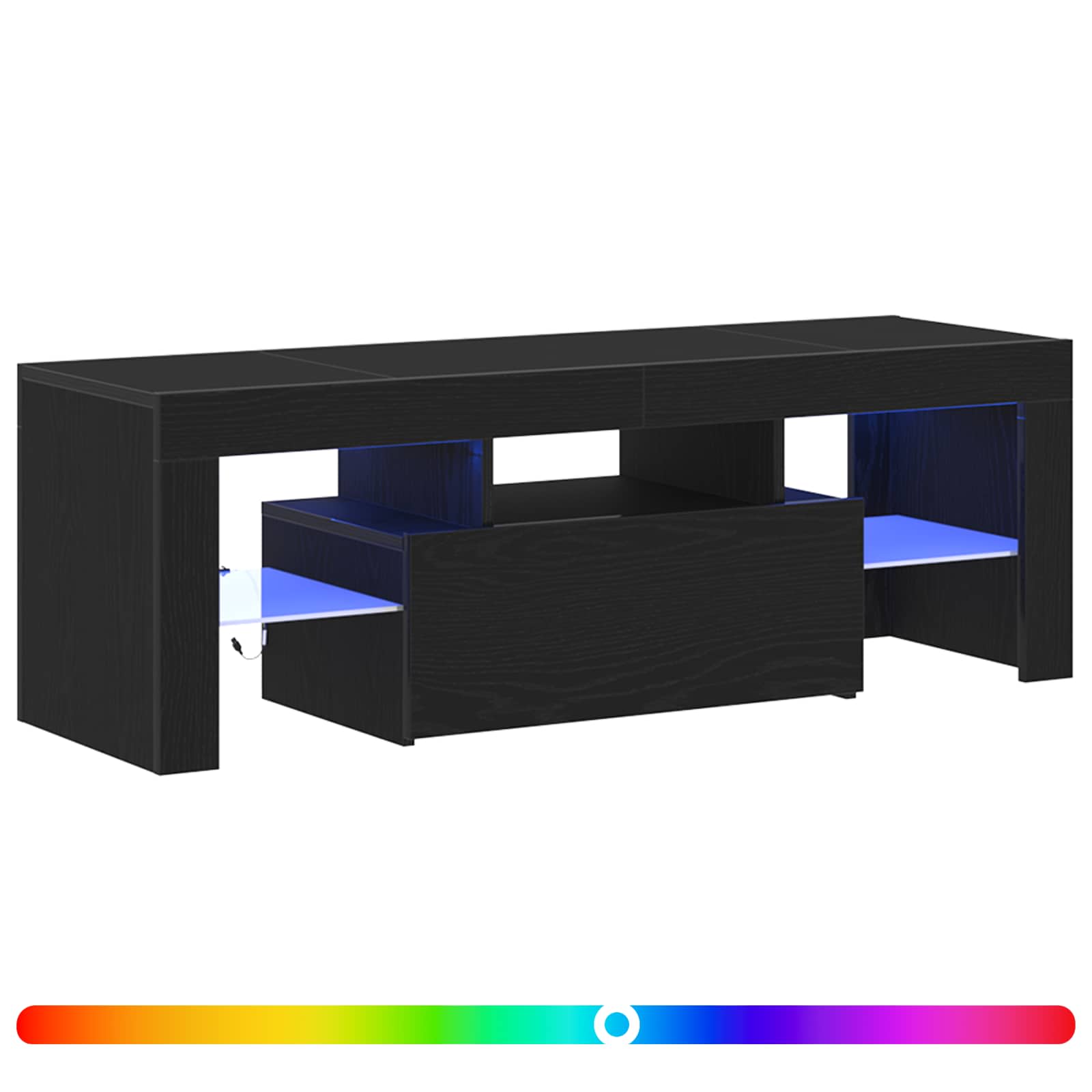 TV skapītis melns ozols 120 x 35 x 40 cm