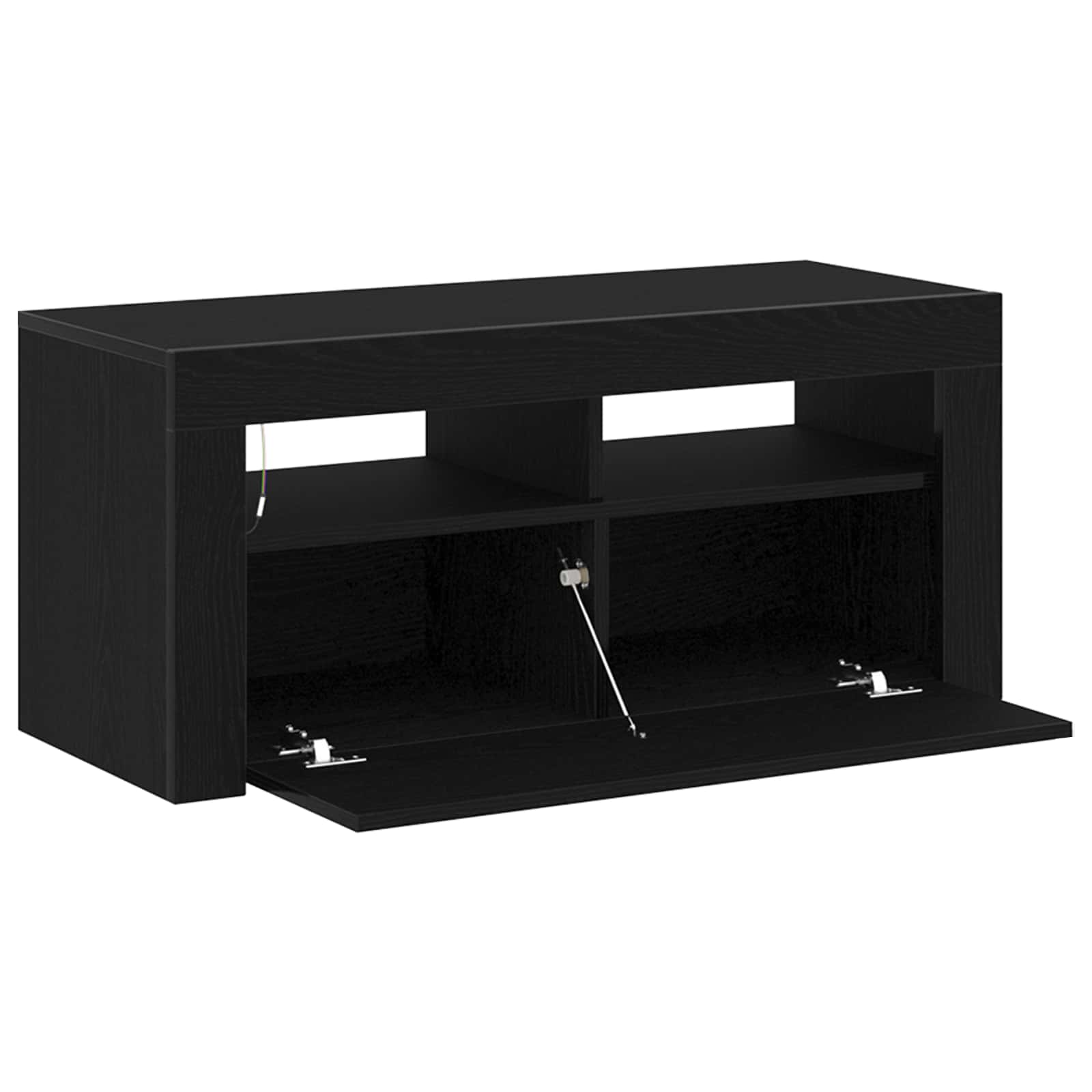TV Cabinet Black Oak 90 x 35 x 40 cm