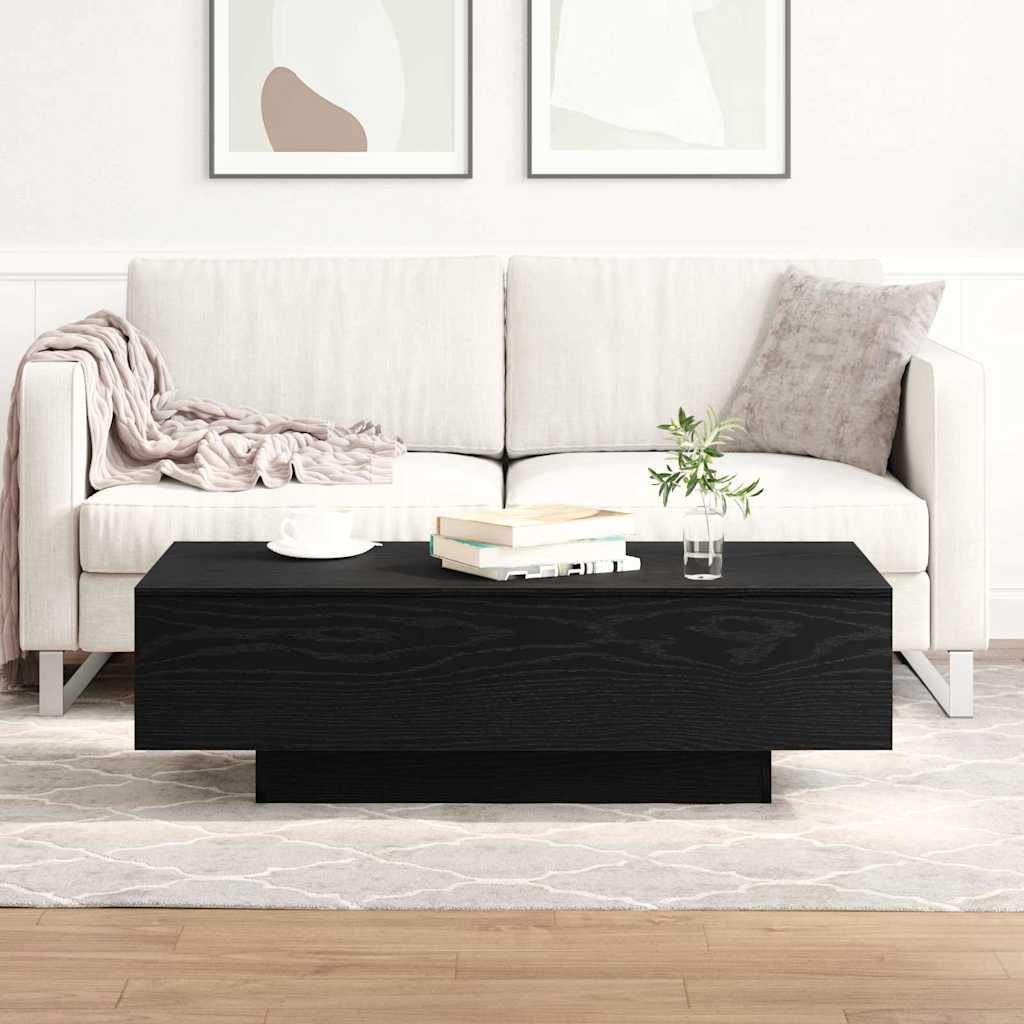 Coffee table black oak 100 x 49.5 x 31 cm