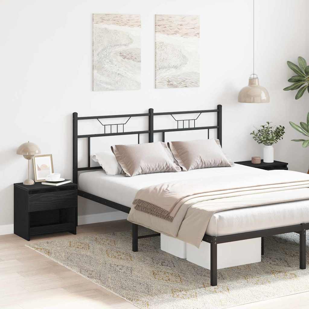 Nightstands 2 pcs Black oak 40 x 30 x 39 cm