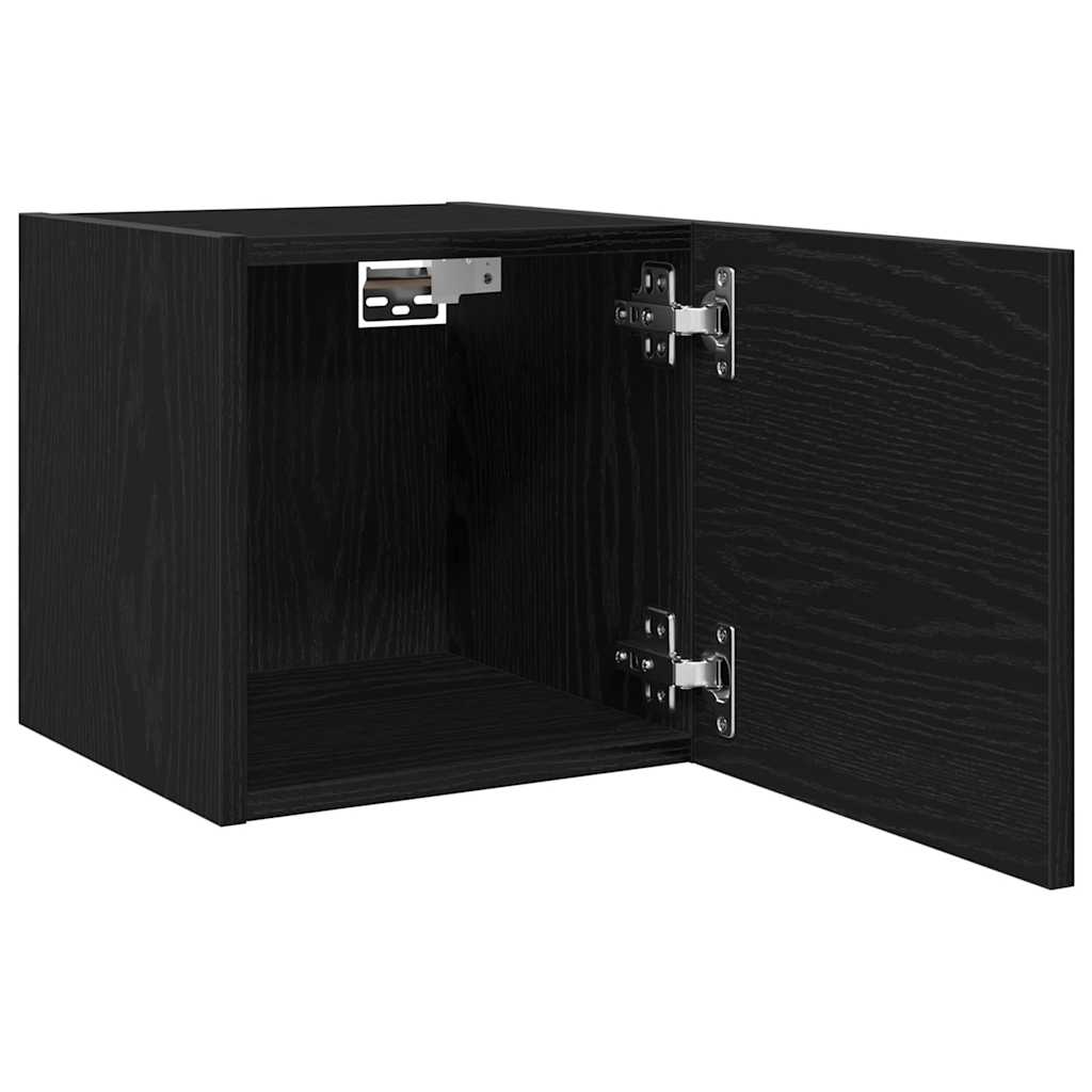 Televizoriaus spintelė 2 pcs Juodas ąžuolas 30,5 x 30 x 30 cm