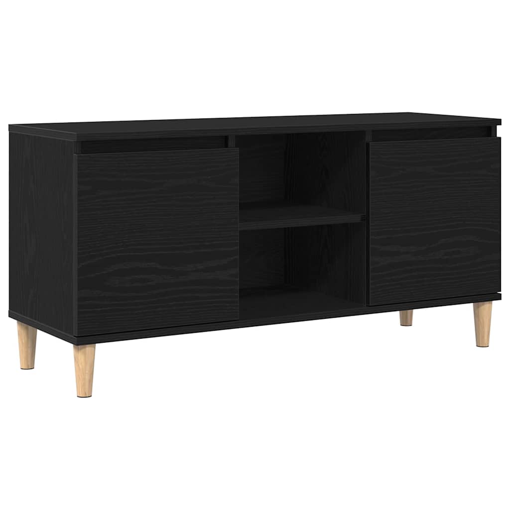 TV skapītis Melns 102 x 35 x 50 cm Apstrādāta koksne