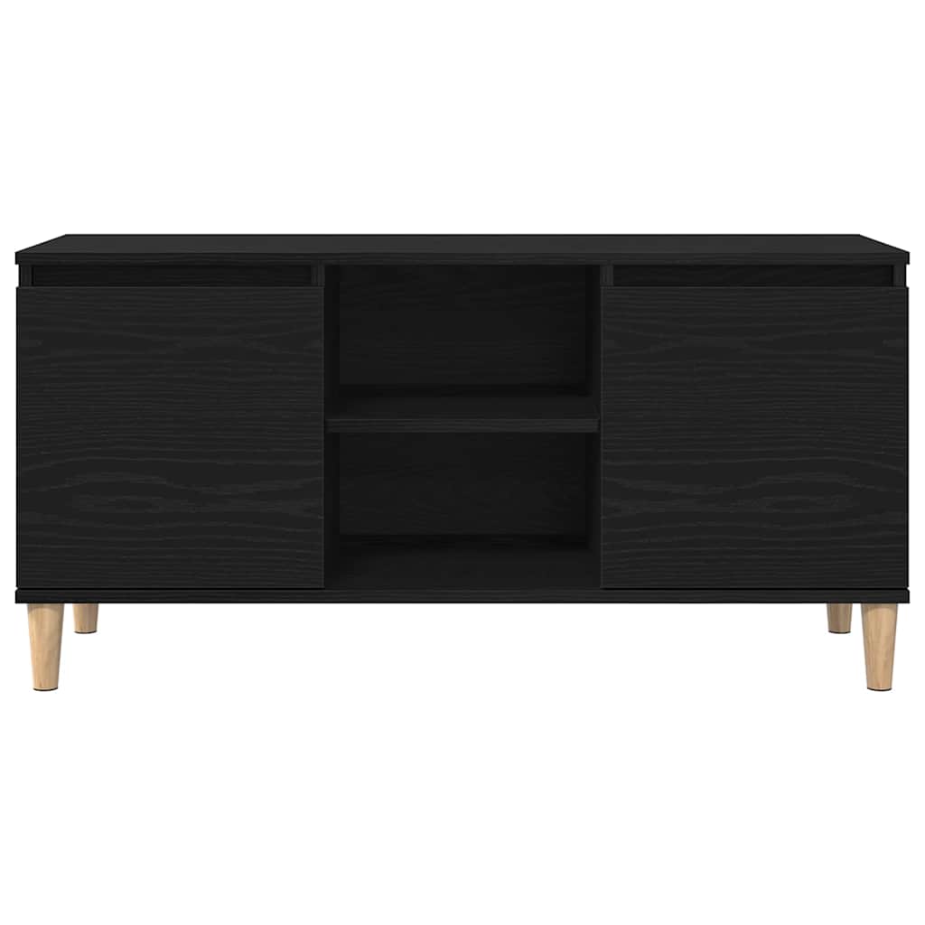 TV skapītis Melns 102 x 35 x 50 cm Apstrādāta koksne