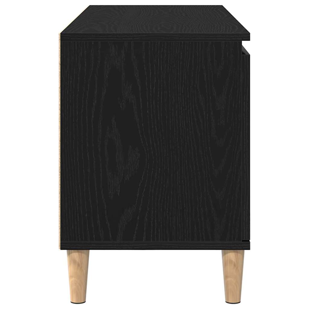 TV skapītis Melns 102 x 35 x 50 cm Apstrādāta koksne