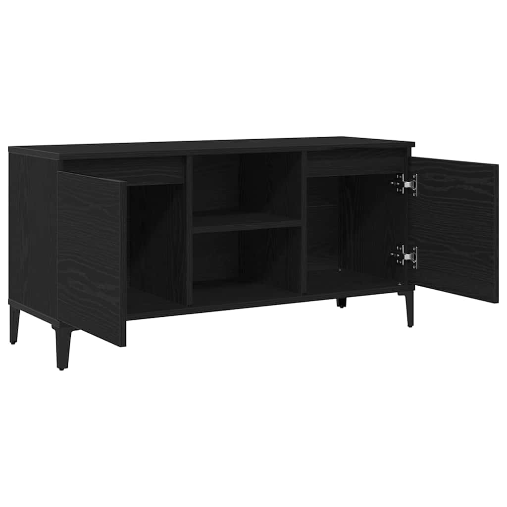 TV skapītis Melns 102 x 35 x 50 cm Apstrādāta koksne