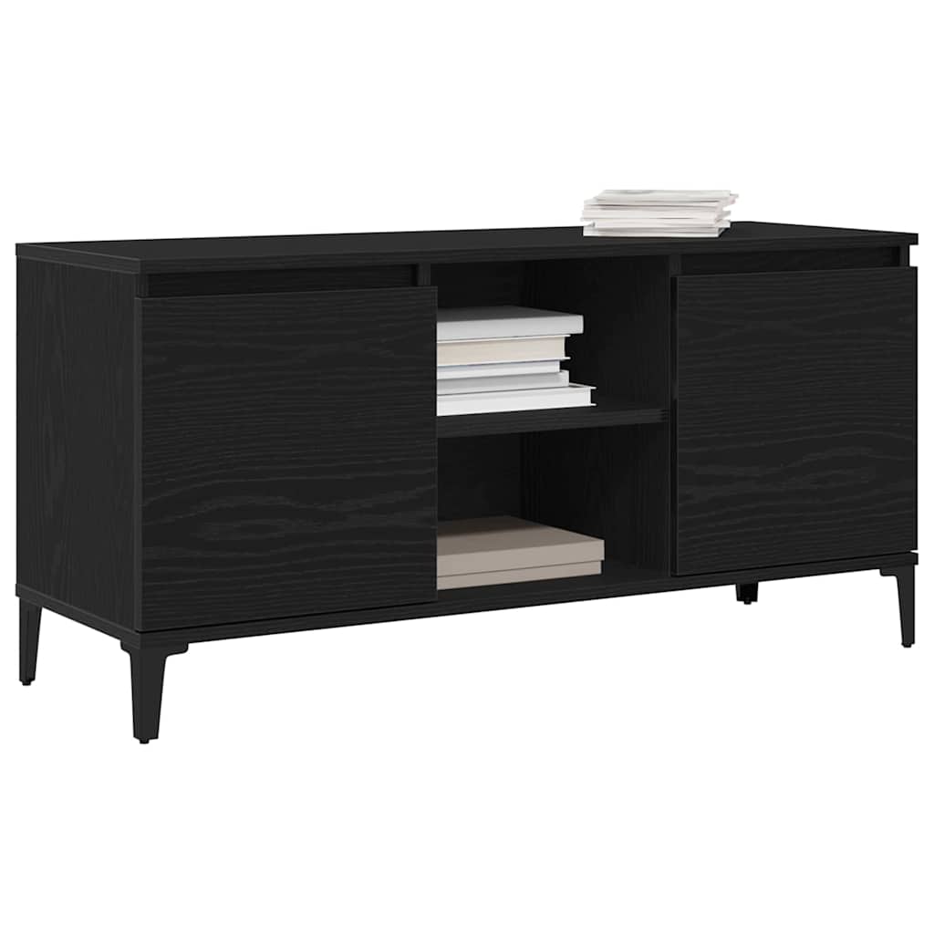 TV skapītis Melns 102 x 35 x 50 cm Apstrādāta koksne