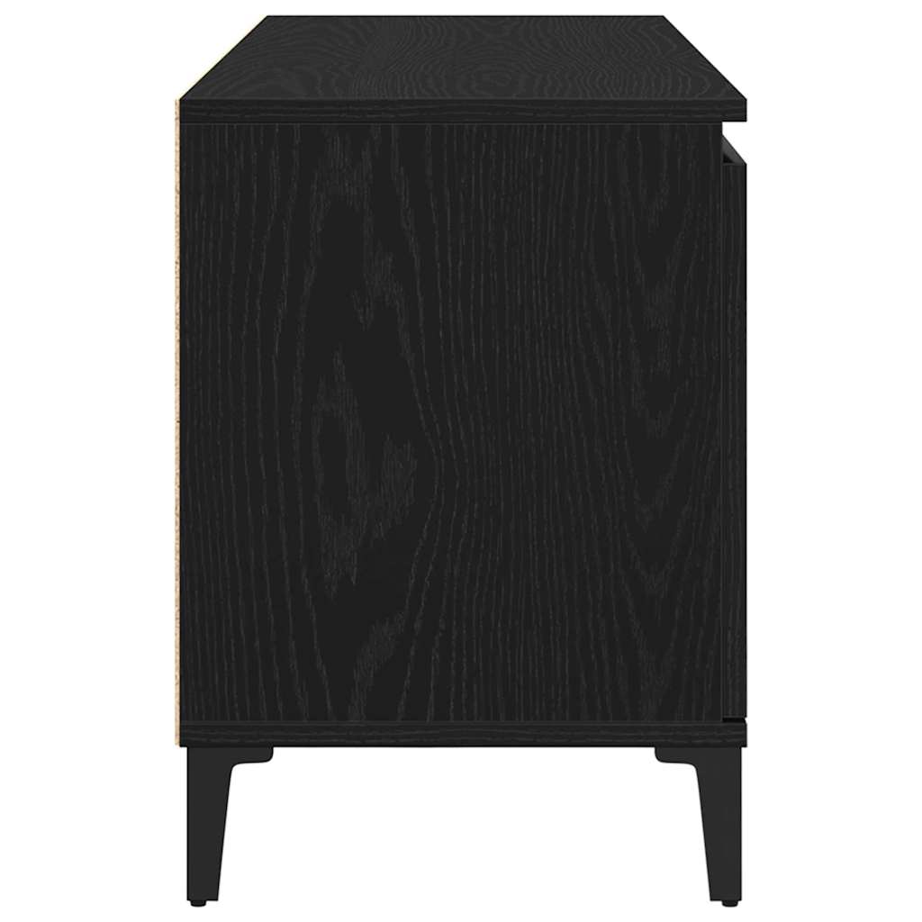 TV skapītis Melns 102 x 35 x 50 cm Apstrādāta koksne