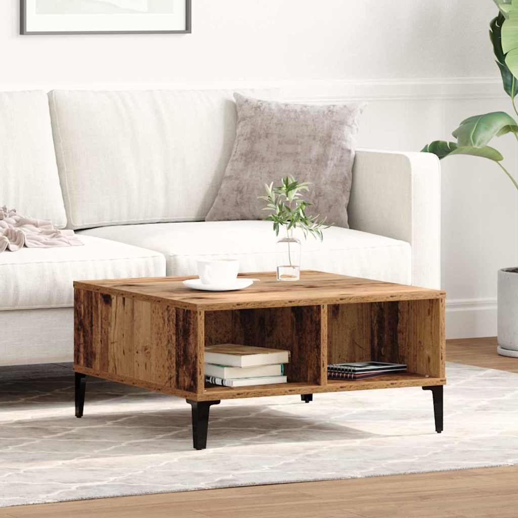 Coffee table Old wood 60 x 60 x 30 cm Engineered wood