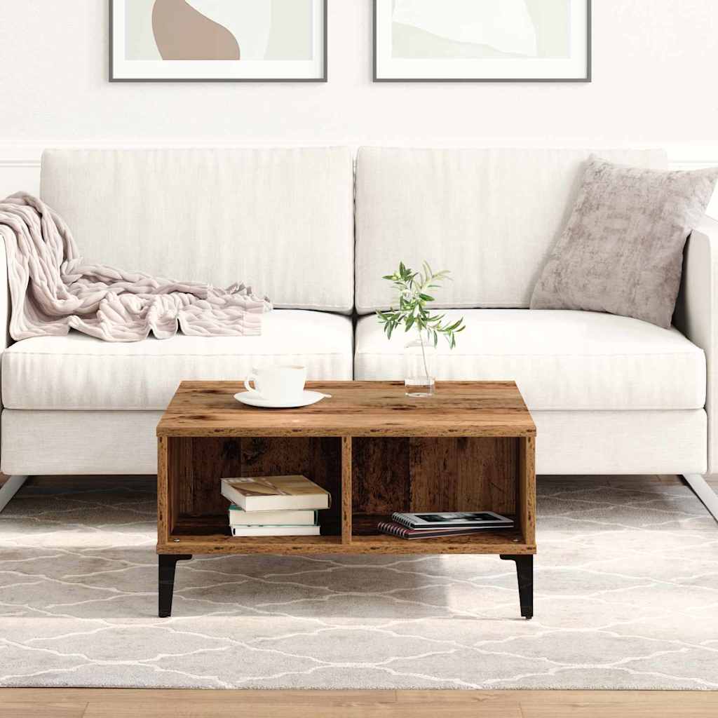Coffee table Old wood 60 x 60 x 30 cm Engineered wood