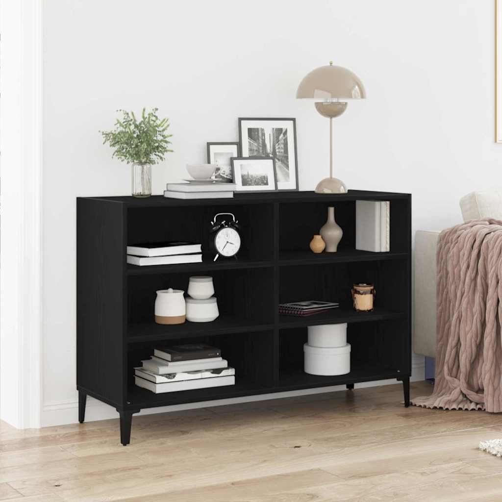 Sideboard Black 103.5 x 35 x 70 cm Engineered wood