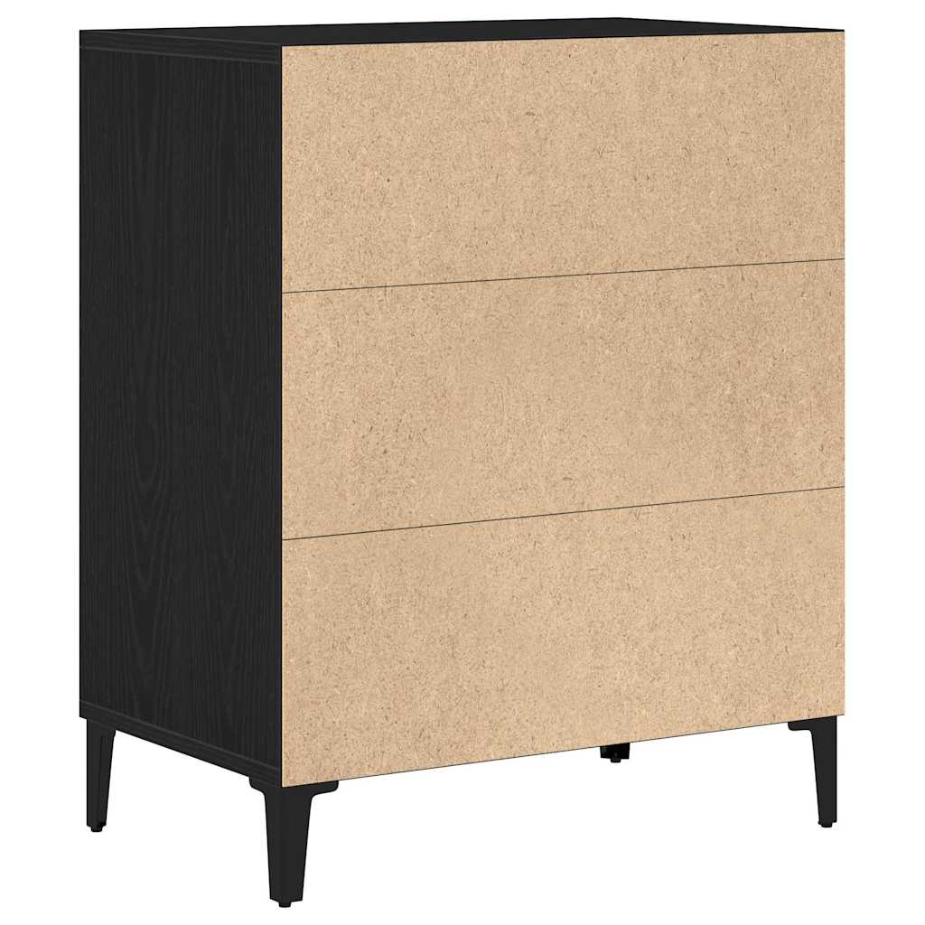 Kumode melns ozols 57 x 35 x 70 cm Apstrādāta koksne