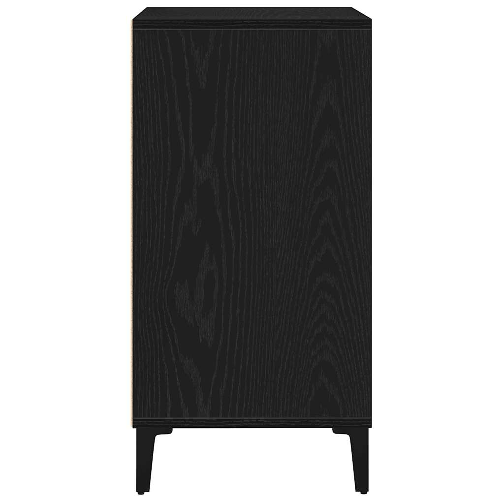 Kumode melns ozols 57 x 35 x 70 cm Apstrādāta koksne