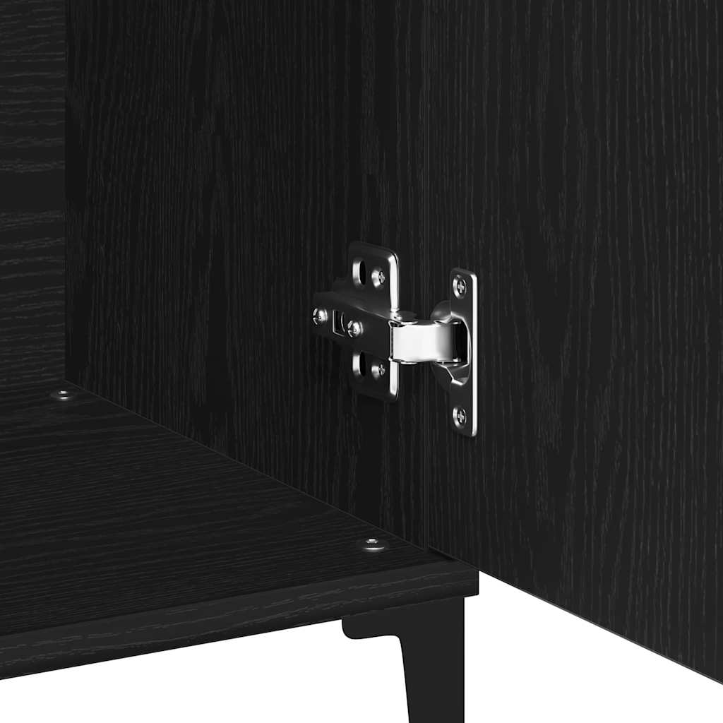 Kumode Melnais ozols 104 x 35 x 70 cm Pārstrādāta koksne