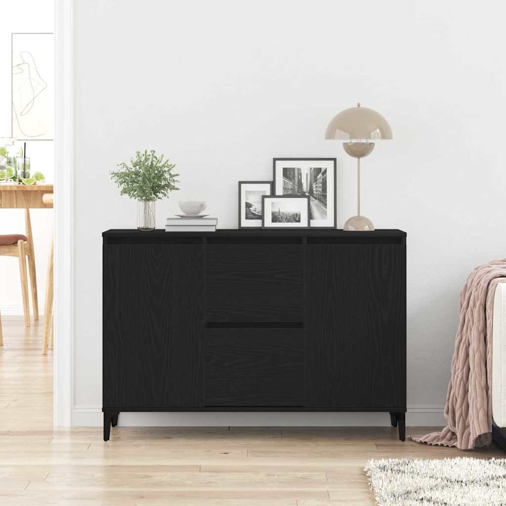 Kumode Melnais ozols 104 x 35 x 70 cm Pārstrādāta koksne