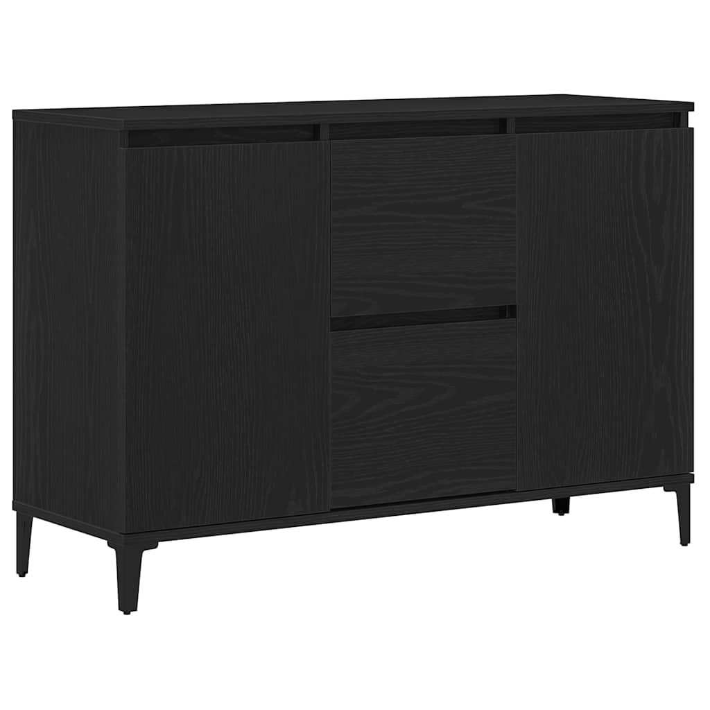 Kumode Melnais ozols 104 x 35 x 70 cm Pārstrādāta koksne