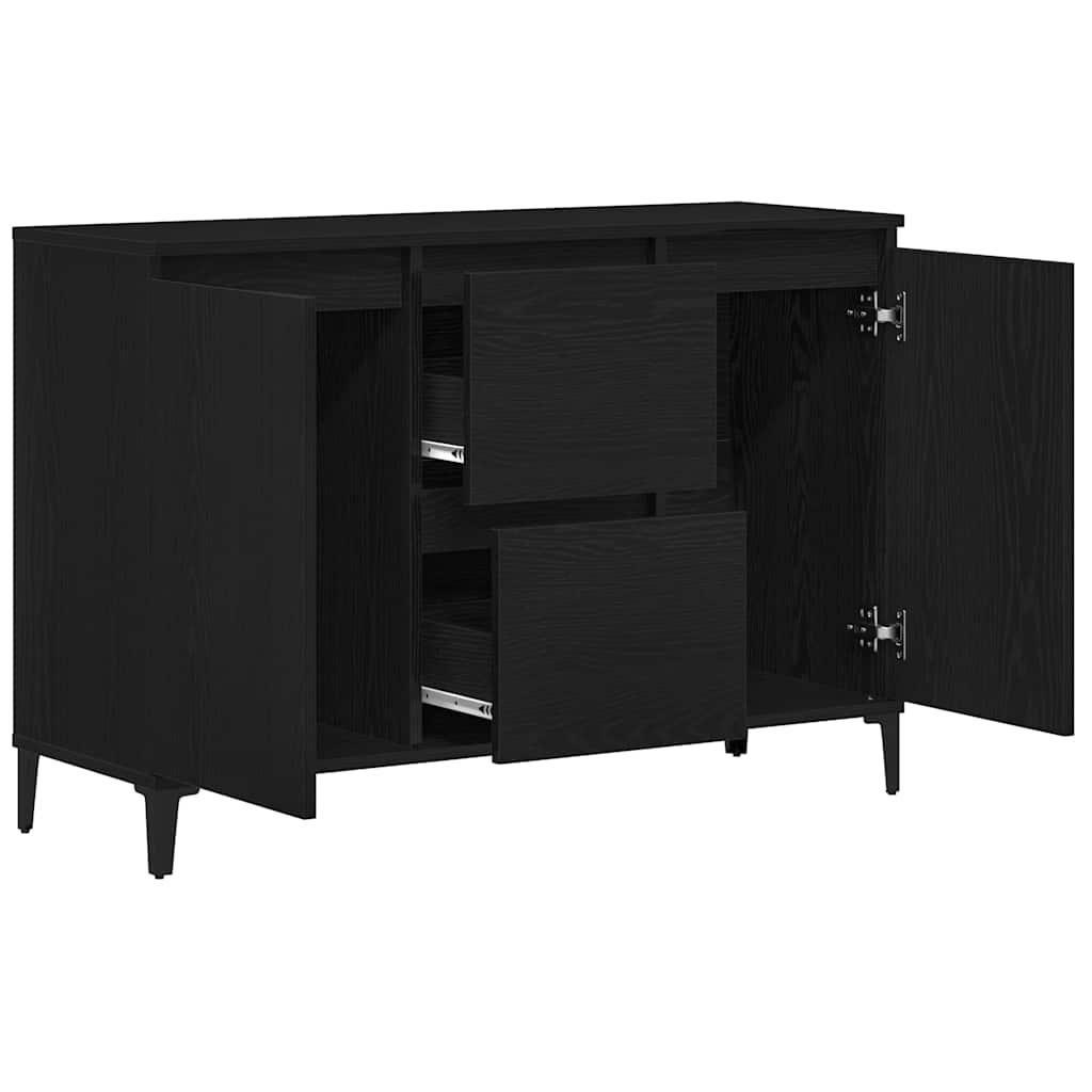 Kumode Melnais ozols 104 x 35 x 70 cm Pārstrādāta koksne