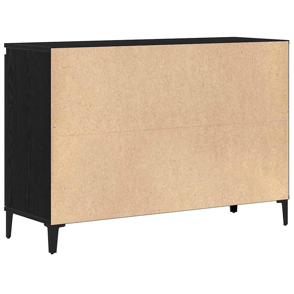 Kumode Melnais ozols 104 x 35 x 70 cm Pārstrādāta koksne