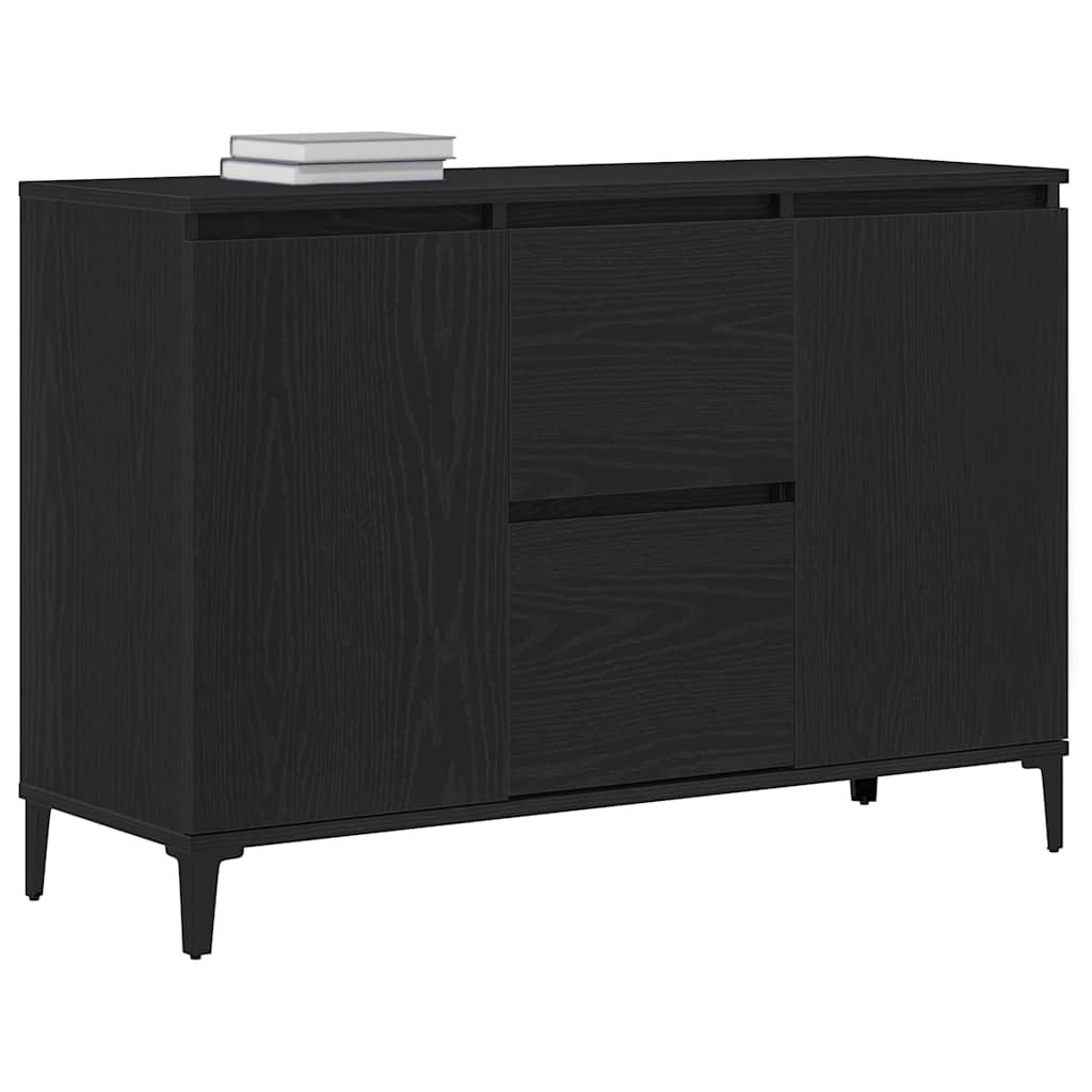 Kumode Melnais ozols 104 x 35 x 70 cm Pārstrādāta koksne