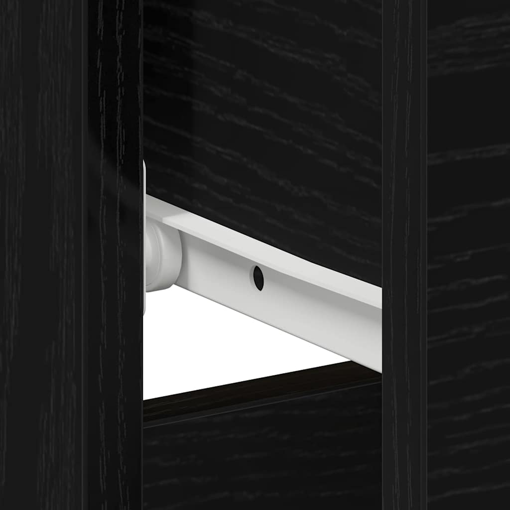 Bedside cabinet 2 pcs Black oak 40 x 40 x 50 cm
