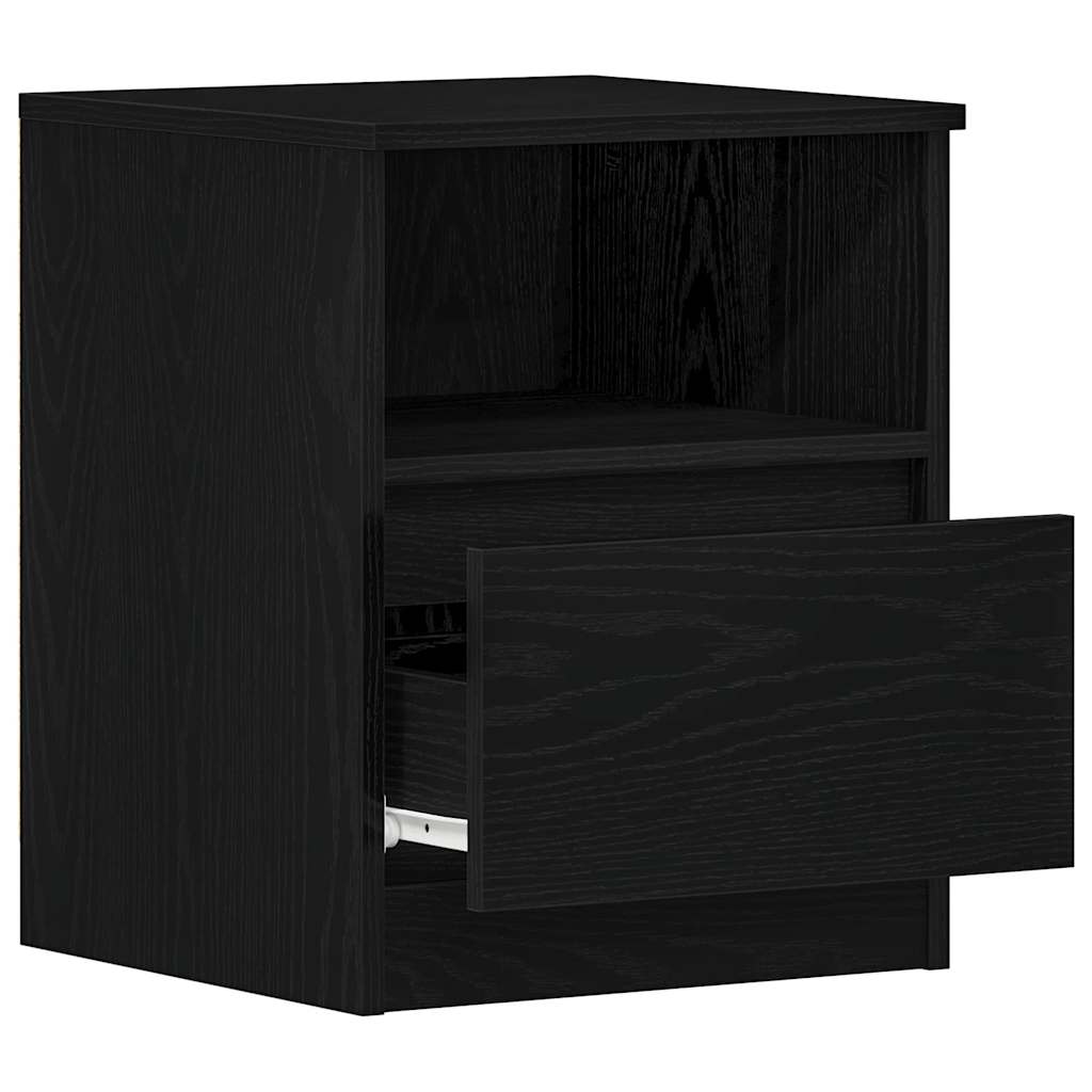 Bedside cabinet 2 pcs Black oak 40 x 40 x 50 cm