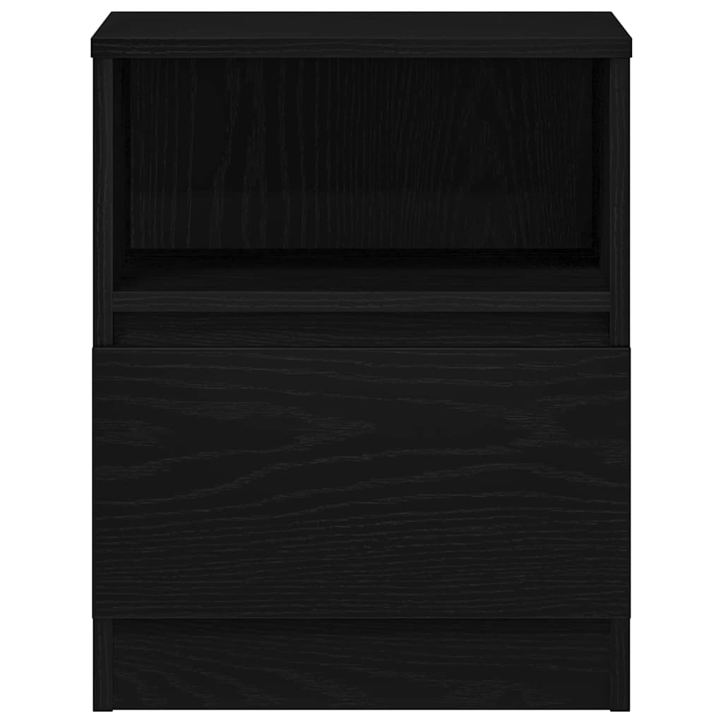 Bedside cabinet 2 pcs Black oak 40 x 40 x 50 cm
