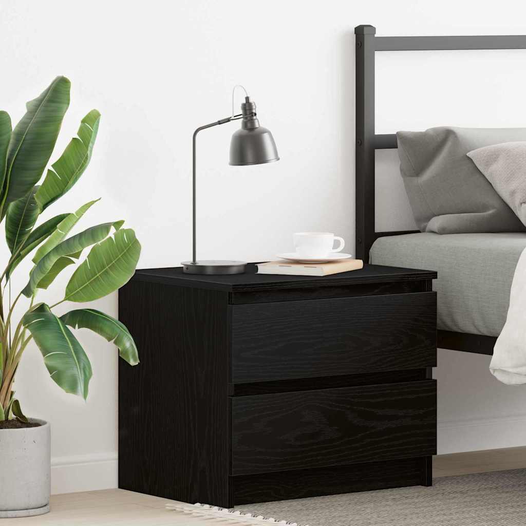 Bedside cabinet Black oak 50 x 40 x 43.5 cm