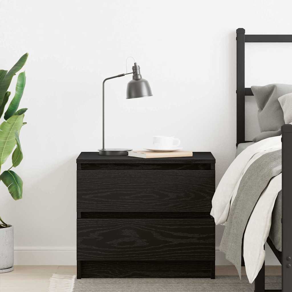 Bedside cabinet Black oak 50 x 40 x 43.5 cm