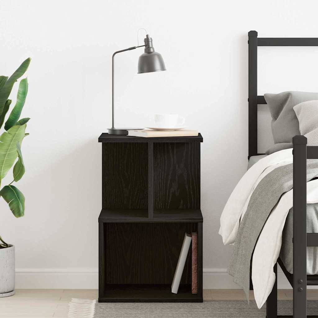 Bedside cabinet black oak 35 x 35 x 55 cm